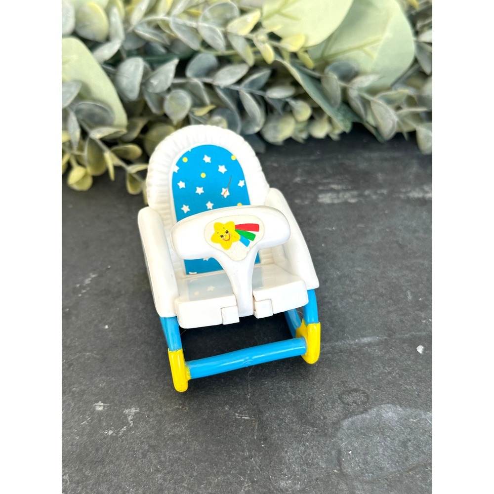 2001 baby chair rocker Fisher Price Loving Family Mattel dollhouse vintage